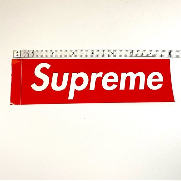 Supreme Box Logo Red Authentic Sticker‎ New - Picture 3 of 4